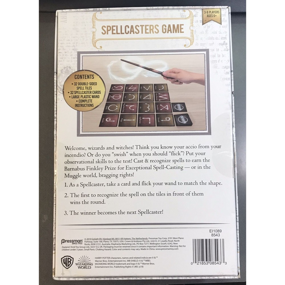 Harry Potter Spellcasters A Charade Game With A Magical Spin Wand Kid Toy 6+ - Picture 2 of 12